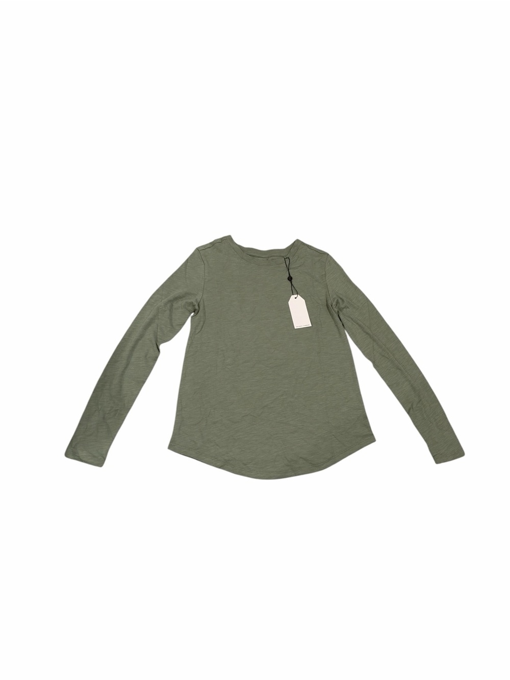 Universal Standard Light as Air Long Sleeve Crew Neck Tee in Sage Green